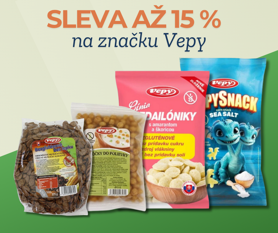 Sleva až 15 % na značku Vepy